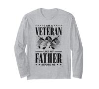 Veterano patriótico - Soy un veterano como mi padre antes que yo Manga Larga