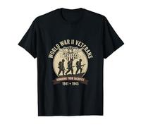 Veteranos de la Segunda Guerra Mundial honrando su Sacrificio 1941-1945 Camiseta gráfica económica