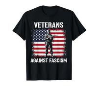 Veterans Against Fascism Vintage US Army Patriotic Soldier Camiseta