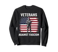 Veterans Against Fascism Vintage US Army Patriotic Soldier Sudadera