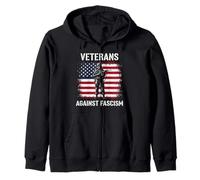 Veterans Against Fascism Vintage US Army Patriotic Soldier Sudadera con Capucha