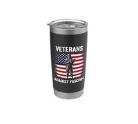 Veterans Against Fascism Vintage US Army Patriotic Soldier Vaso térmico de acero inoxidable de doble pared