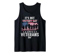 Veterans Day Not Victory Day | Honor US Heroes Vintage Camiseta sin Mangas