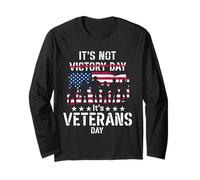 Veterans Day Not Victory Day | Honor US Heroes Vintage Manga Larga