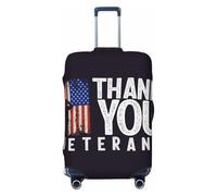 Veterans Day2 - Fundas protectoras elásticas para equipaje de viaje, 45,7 a 81,3 cm, Black, M