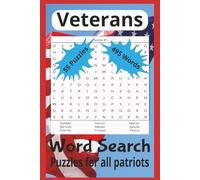 Veterans Word Search Puzzle Book: Veterans Word Search Puzzle Book with Easy to Read Print about Veterans, Military Service, and More | 6x9 inches, ... for Vacations, Holidays, and Free Times