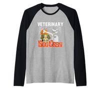 Veterinario Boo Crew Disfraz de Halloween a juego Veterinario Camiseta Manga Raglan