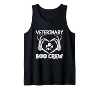 Veterinario Boo Crew Disfraz de Halloween a juego Veterinario Camiseta sin Mangas