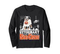 Veterinario Boo Crew Disfraz de Halloween a juego Veterinario Manga Larga
