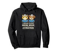 Veterinario I Speak Fluent Meow Woof and Mild Panic Sudadera con Capucha