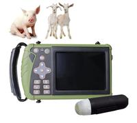 Veterinario Portátil B-Ultra Máquina De Escáner Máquina De Ultrasonido Veterinario Con 3,5 MHz Sonda Mecánica 8 Campos De Color Para Las Ovejas, Para La Prueba De Embarazo(Convex Array Probe)
