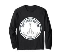 Veterinario Veterinario No Discuta Conmigo Me Castro para Ganarse La Vida Manga Larga