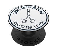 Veterinario Veterinario No Discuta Conmigo Me Castro para Ganarse La Vida PopSockets PopGrip Adhesivo