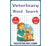 Veterinary Word Search Puzzle Book: Word Search with Easy to Read Print about Animals Care, Vet Techs, Pets and More | 6x9 inches, 50+ Puzzles | Gift for Vacations, holidays, and Leisure Times