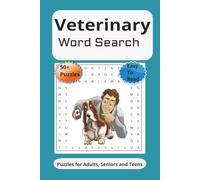 Veterinary Word Search: Word searches with easy to read print about Animal Health, Pet Care, Preventive Medicine, and more} 6x9 inches, 110 pages] 50+ puzzles} Gift for vacations, holidays, and easy times.