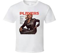 VETES Pam Grier Players Magzine T Shirt Short Sleeves White S