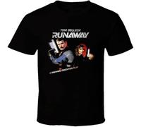 VETES Runaway Tom Selleck 80's Action Movie T Shirt Black L