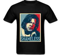 VETES Shameless Frank Gallagher Obama Shepard Fairey Parody Style T Shirt Black XL