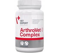 VETEXPERT ArthroVet Complex 60 tabletas Suplemento para perros y gatos con función restringida del cartílago articular y las articulaciones