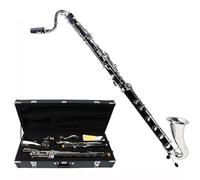 Vetimobato Advance Clarinete bajo bajo C Bb Key Clarinete con funda, nivel profesional, teclas chapadas en níquel fácil de soplar (tecla C Bb baja)