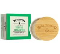 Vetiver & Sandalwood Jabón de Afeitar Fuente de Cerámica -
