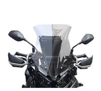 VETJMUA Carenabris para Benelli para TRK702 para TRK702X para TRK 702 702X Parabrisas De Motocicleta Deflectores Viento Vidrio Delantero Transparente Parabrisas de Moto(Transparent 47CM)