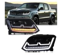 VETJMUA Faros Principales Para Amarok 2010-2020 Faros Delanteros LED Para Coche Actualización De DRL, Luz De Giro Ámbar, Proyector Delantero