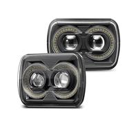 VETJMUA Faros Principales Para Jeep Para Wrangler CJ-8 CJ-7 Faros Delanteros LED De 5X7 Pulgadas 7X6 Pulgadas 12V DRL Ámbar Intermitentes