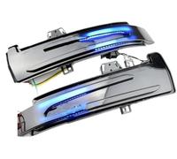 VETJMUA Luz Señal Giro Para Benz W204 Para CLA A B C E S Para GLA Para GLK Para CLS Para Clase W176 W212 Señal Giro Dinámica Luz LED Indicador Espejo Lateral Intermitentes Laterales(Blue and yellow)
