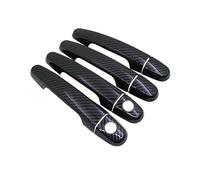 VETJMUA Manilla Exterior Coche Para Peugeot 108 2015 2016 2017 2018 2019 Cubiertas De Manija De Puerta De Coche Tiradores Exteriores Coche(Carbon fiber 2Keyholes 4door)