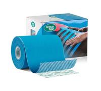 VetkinTape Cinta kinesiológica Veterinaria | Cinta para Caballos y Perros | Vendaje neuromuscular equino y canino | Sin látex | Extra adherencia |Marca de Calidad TÜV | 10cmx5m | 1 Rollo Azul