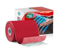 VetkinTape Cinta kinesiológica Veterinaria | Cinta para Caballos y Perros | Vendaje neuromuscular equino y canino | Sin látex | Extra adherencia |Marca de Calidad TÜV | 10cmx5m | 1 Rollo Rojo