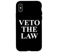 Veto The Law Anti Fascism Resist Protest No Kings in America Carcasa para iPhone X/XS