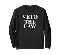 Veto The Law Anti Fascism Resist Protest No Kings in America Manga Larga