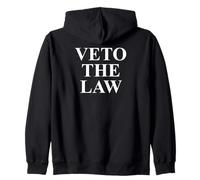 Veto The Law Anti Fascism Resist Protest No Kings in America Sudadera con Capucha