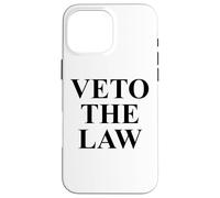 Veto The Law No Kings in America Anti Fascism Resist Protest Carcasa para iPhone 16 Pro MAX