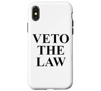 Veto The Law No Kings in America Anti Fascism Resist Protest Carcasa para iPhone X/XS