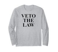 Veto The Law No Kings in America Anti Fascism Resist Protest Manga Larga