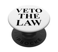 Veto The Law No Kings in America Anti Fascism Resist Protest PopSockets PopGrip Adhesivo