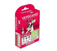 Vetocanis, Action Duo, Pipetas Antipulgas Perro, Antigarrapatas, Tratamiento y Protección Antiparasitaria Perro Pequeño 2-10 kg y Habitat, Pack de 2 pipetas de 0,67 ml