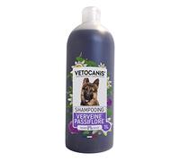 Vetocanis - Champú para Perros de Uso Diario, Suave y refrescante para pelar, Apto para Todo Tipo de pelado, champú para Cachorros, sin Silicona ni parabenos, Verbena y pasiflora, 1 l