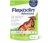 Vetoq-Sac Flexadin Advance Bw Perro 30Cpd 150g | Colágeno tipo II no desnaturalizado, boswellia, ácidos grasos y vitamina E para la salud articular, ayuda a la movilidad