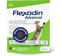 Vetoquinol Flexadin Advanced Chat - Mantenimiento de la Movilidad y flexibilidad de Las articulaciones - a Base de UCII - Fabricado en Francia - 60 Bocadillos