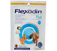 Vetoquinol Flexadin Plus Suplemento alimenticio para Gato/Perro Menos de 10 kg 30 bocados