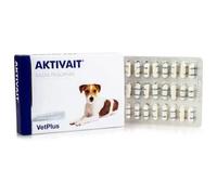 VetPlus Comprimidos Aktivait Perros – Vitaminas anti-edad cerebral – Razas pequeñas 60 comprimidos