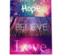 VETPW 5D DIY Citas de Amor Diamante Pintura por Números Kit, Diamond Pasted Painting Kit Completo Bordado De Punto De Cruz Diamante Arts Craft para Decoración de la Pared del Hogar (30x40CM)