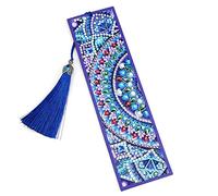 VETPW 5D Marcador de Pintura de Diamante Bricolaje, Marcador de Cuero con Borlas Kit de Pintura de Diamantes de Bordado DIY, Pintura por Números Kit -Mandala
