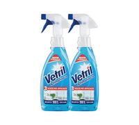 Vetril - Limpiador en spray para superficies con amoniaco, acción desengrasante y brillo sin halos, 650 ml x 2 unidades