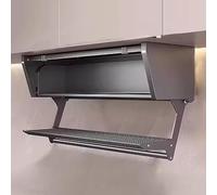 Vetrina con Ante e ripiani in lega di alluminio, Doppio Strato, Lunghezza di stoccaggio 50/60/70/80 cm, facile da installare per soggiorni e bagni, mobiletto da cucina (60 * 21 * 34 cm)