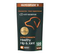 VetriScience - Masticables saludables Extra Fuertes para Cadera y articulaciones, glucosamina GlycoFlex y mejillón de Labios Verdes, suplemento de Apoyo Articular para Perros, promueve la Movilidad y
